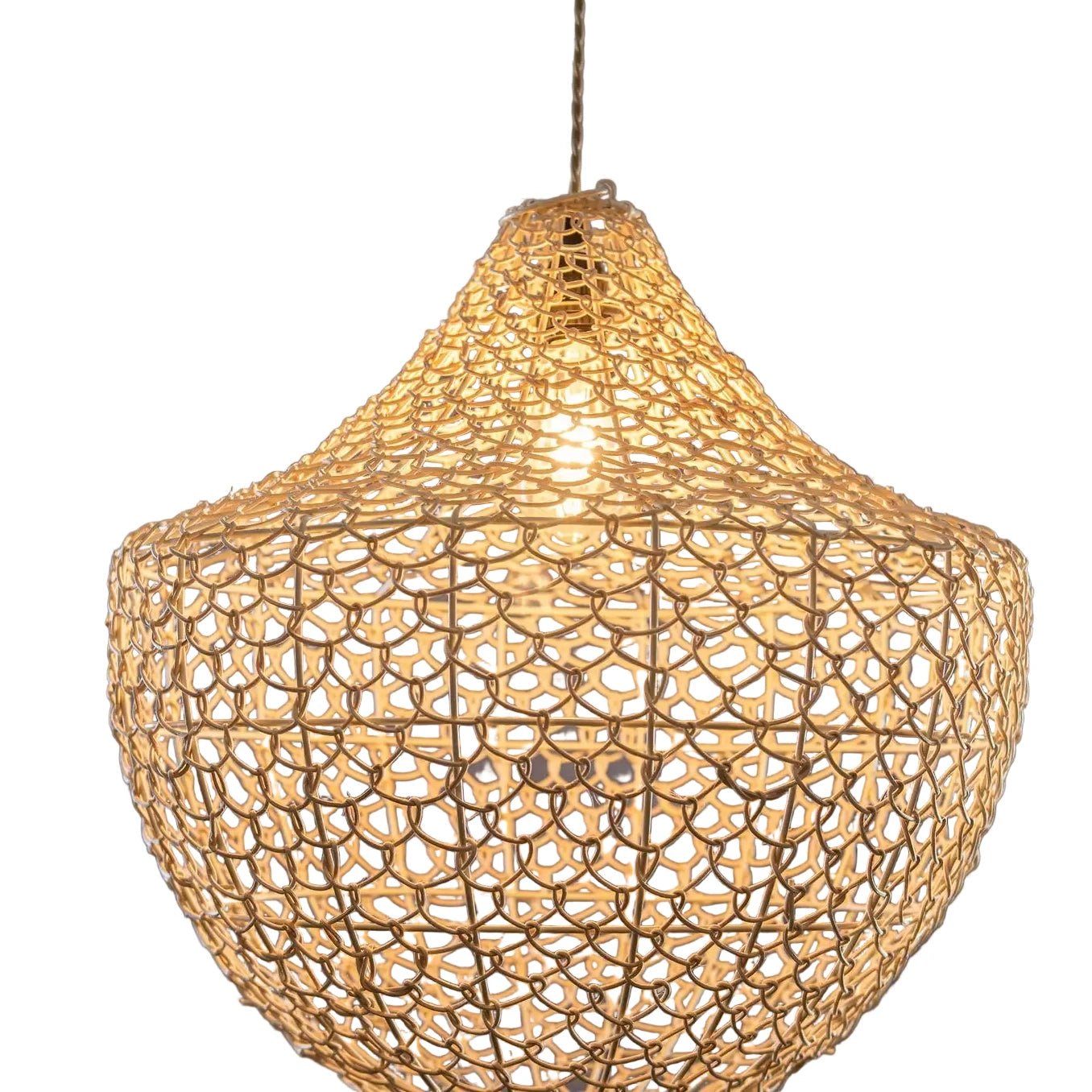 Woven Basket Pendant Light Natural Rattan Hanging Light